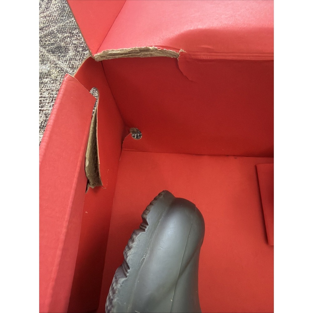Hunter Original Womens 7 Tall Rain Boots Dark Slate Grey Socks Box Waterproof - Picture 11 of 11